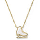 Clean, simple shot of the necklace laid flat or worn, against a plain background, clearly showing the cross pendant and chain.