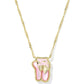 Clean, simple shot of the necklace laid flat or worn, against a plain background, clearly showing the cross pendant and chain.