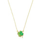 Clean, simple shot of the necklace laid flat or worn, against a plain background, clearly showing the cross pendant and chain.