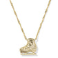 Clean, simple shot of the necklace laid flat or worn, against a plain background, clearly showing the cross pendant and chain.