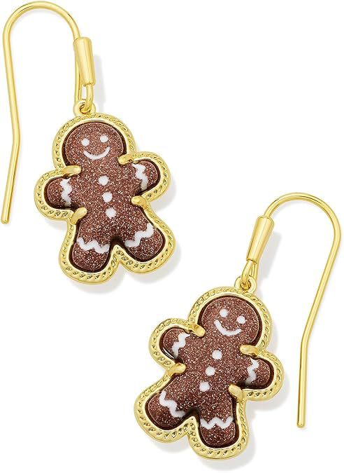 Macro shot focused on the gingerbread charm, showcasing the cute face, button details, and textured "icing" etchings.