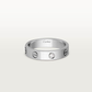 Cartier ring with diamond on a white backgroundLOVE Ring with Single Diamond | 18K Gold-Plated Sterling Silver