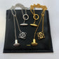 Clean, direct shot of the necklace on a plain background, clearly showcasing the Anagram charm and the fine chain.