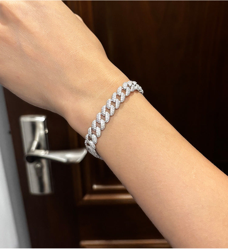 Male model wearing the bracelet on wrist.