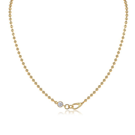 High-definition shot of the necklace laid flat on pure white.