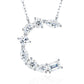 High-definition shot of the necklace laid flat on pure white background.