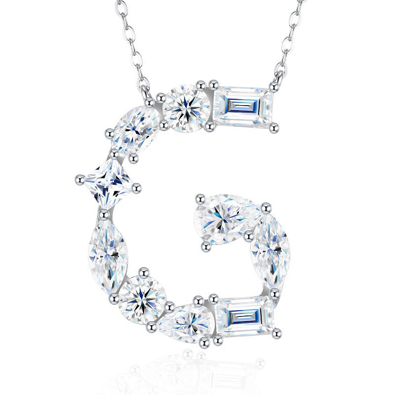 High-definition shot of the necklace laid flat on pure white background.