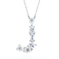 High-definition shot of the necklace laid flat on pure white background.