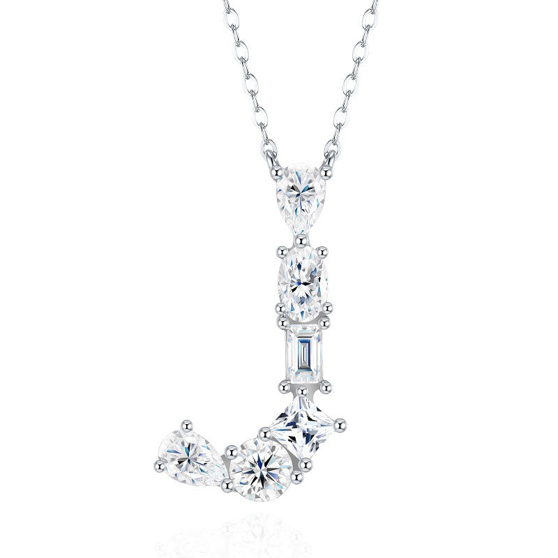 High-definition shot of the necklace laid flat on pure white background.