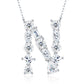 High-definition shot of the necklace laid flat on pure white background.