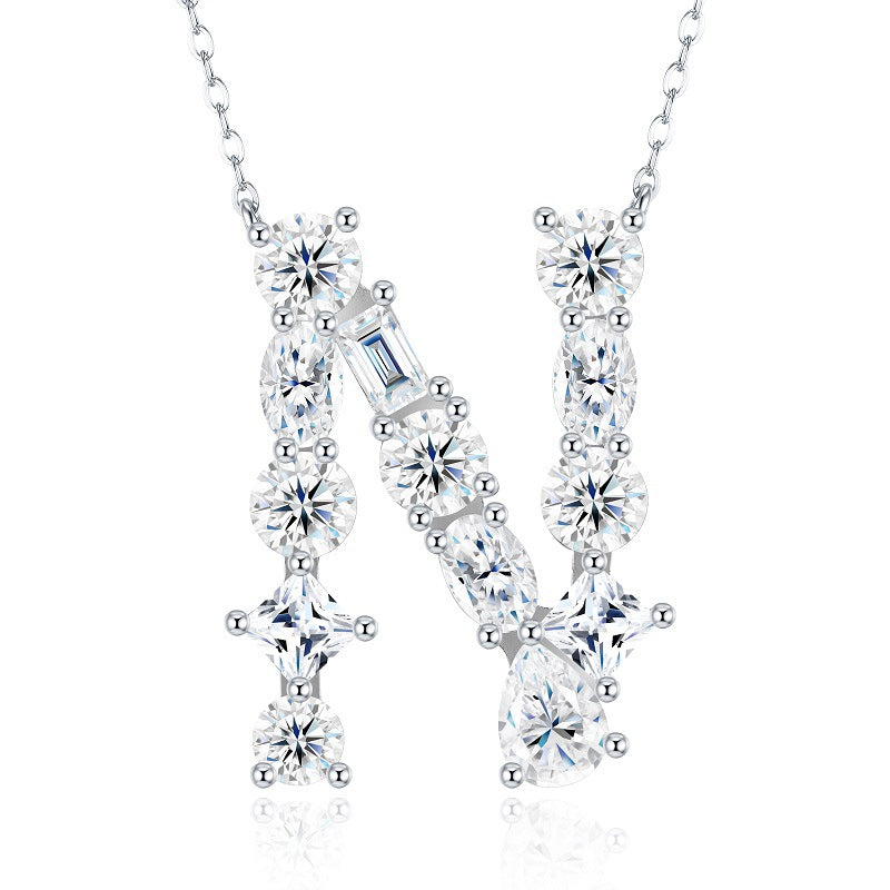 High-definition shot of the necklace laid flat on pure white background.