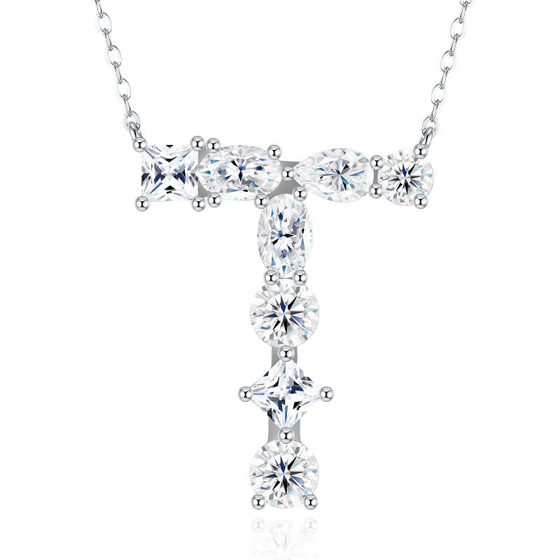 High-definition shot of the necklace laid flat on pure white background.