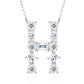 High-definition shot of the necklace laid flat on pure white background.