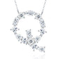 High-definition shot of the necklace laid flat on pure white background.