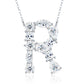 High-definition shot of the necklace laid flat on pure white background.