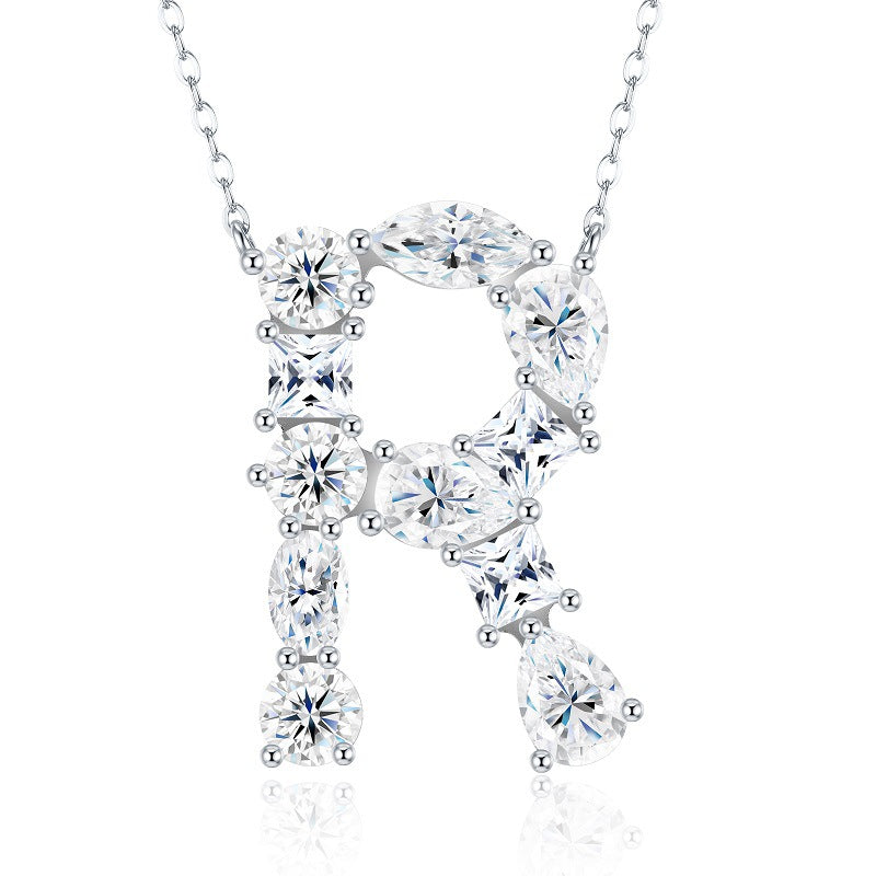 High-definition shot of the necklace laid flat on pure white background.