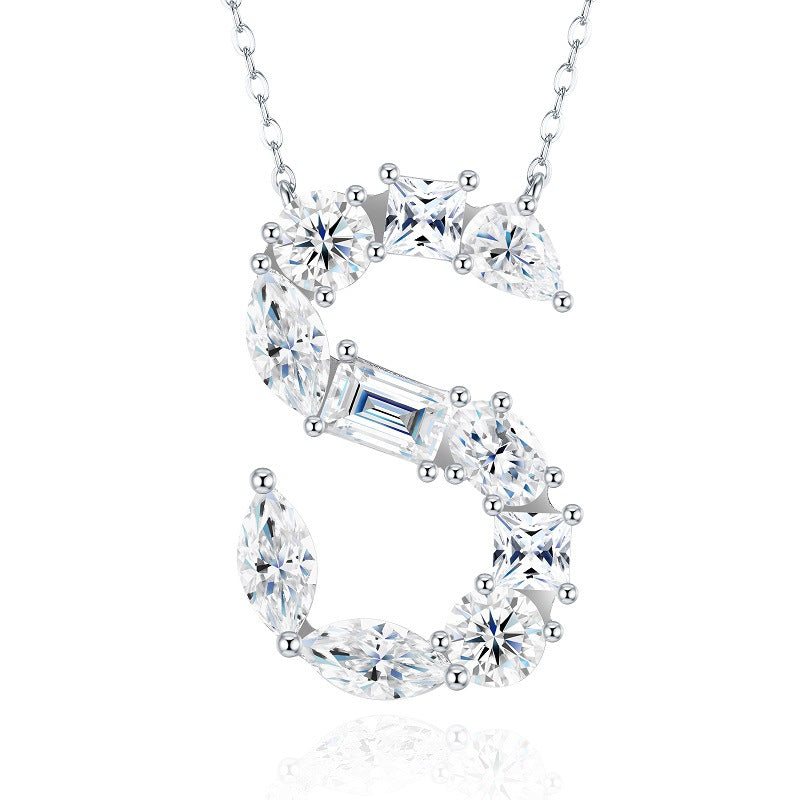 High-definition shot of the necklace laid flat on pure white background.
