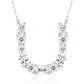 High-definition shot of the necklace laid flat on pure white background.