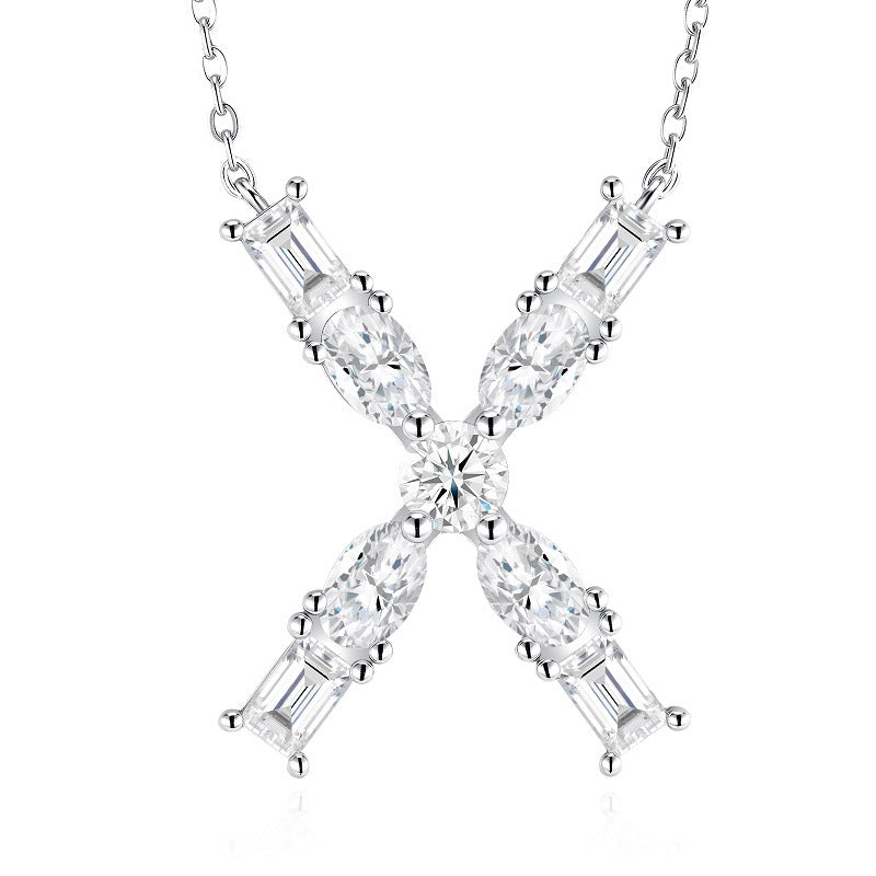 High-definition shot of the necklace laid flat on pure white background.