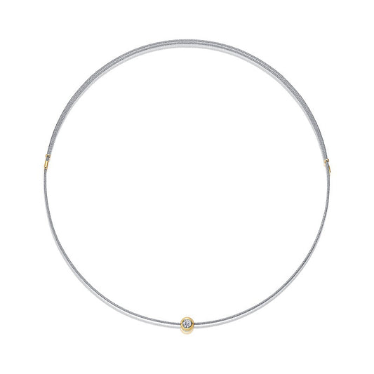 High-definition shot of the necklace laid flat on pure white.