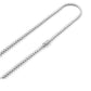High-definition shot of the necklace laid flat and fully extended on pure white background.