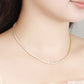 Female Model: Model wearing the necklace on bare skin or with an outfit.