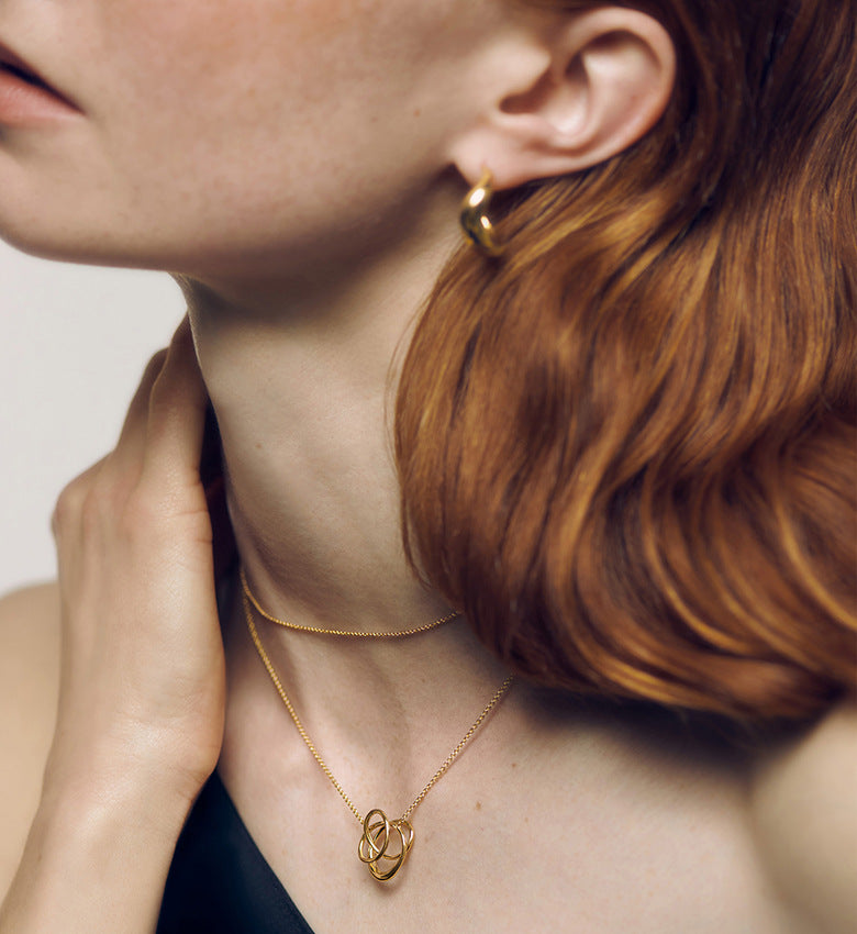 Nura Wrap S925 Sterling Silver Twisted Necklace - Zerra 