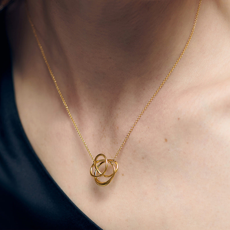 Nura Wrap S925 Sterling Silver Twisted Necklace - Zerra 