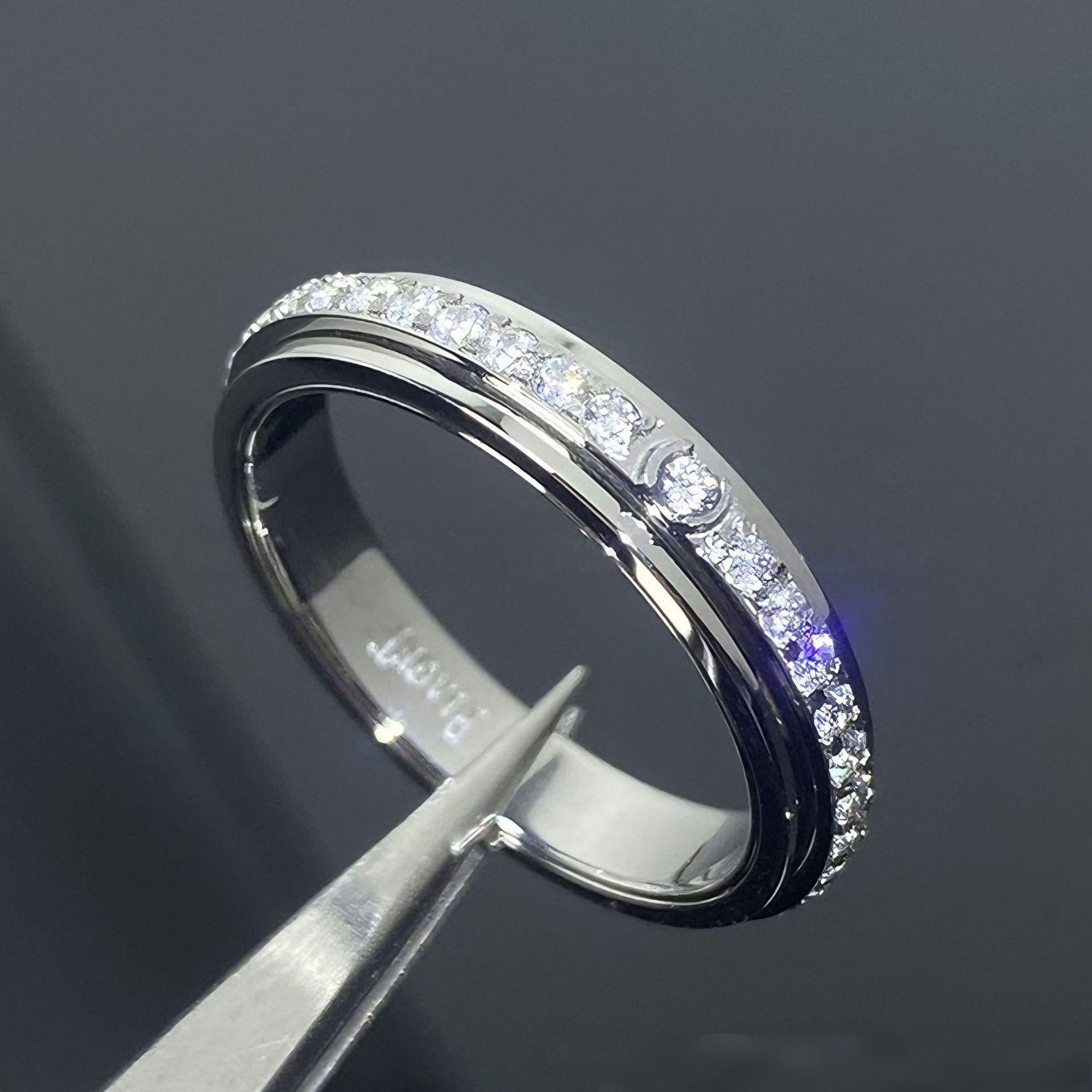 Piaget Possession “Fortune Flow” Spinning Ring | 925 Sterling Silver Paved Zircon 