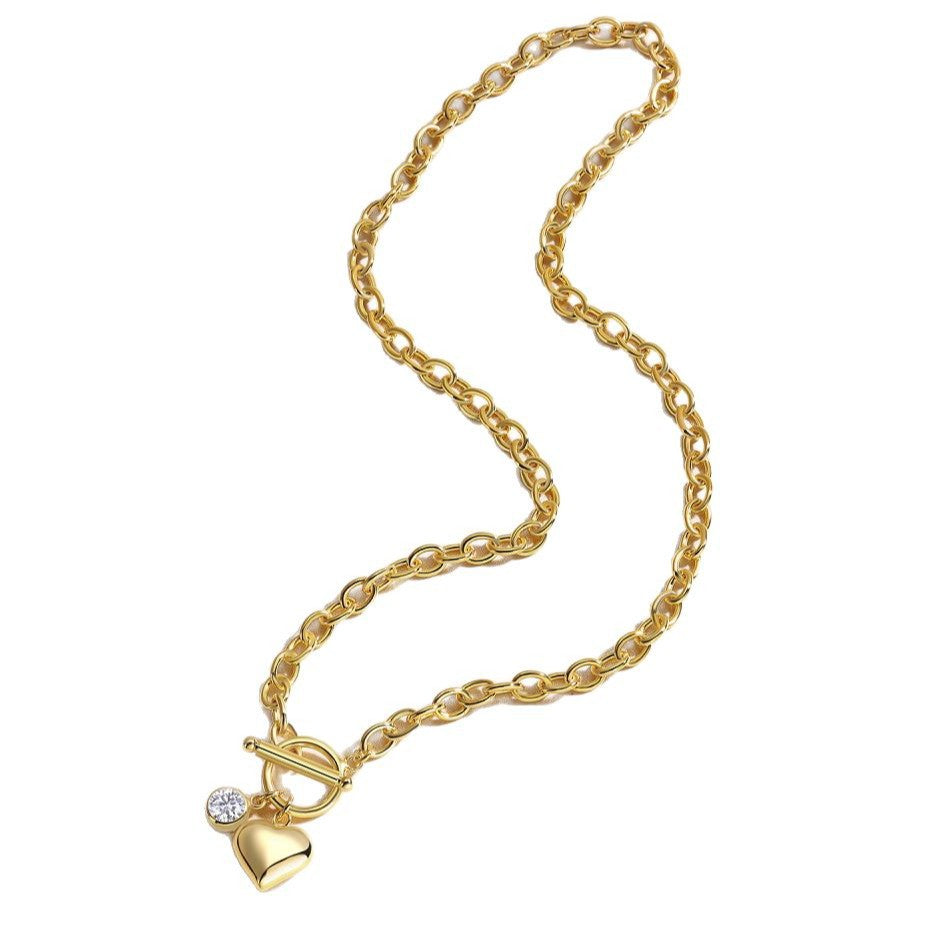 High-definition shot of the necklace laid flat on pure white.