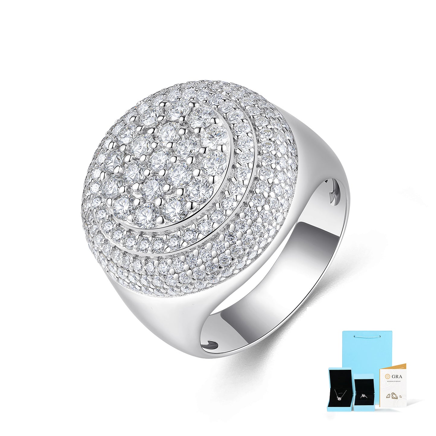 High-definition shot of the ring isolated on a pure white background.