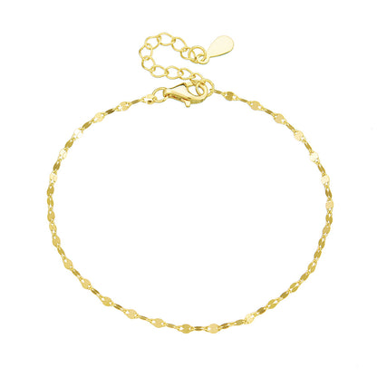 S925 Sterling Silver 14K Gold Plated Lips Bracelet for Women