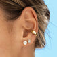 Woman Wearing Minimalist No Piercing Silver Ear Cuff
