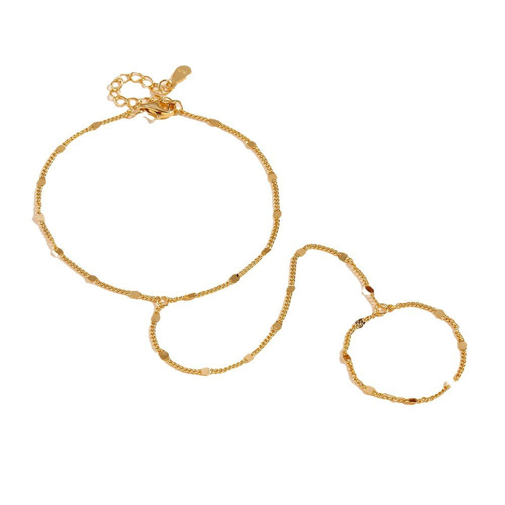 S925 Sterling Silver Chain Hand Harness for Women