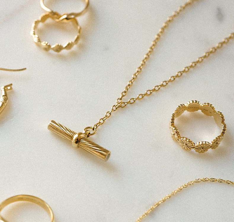 Close-up of Geometric Cylinder Pendant and Fine Silver Chain