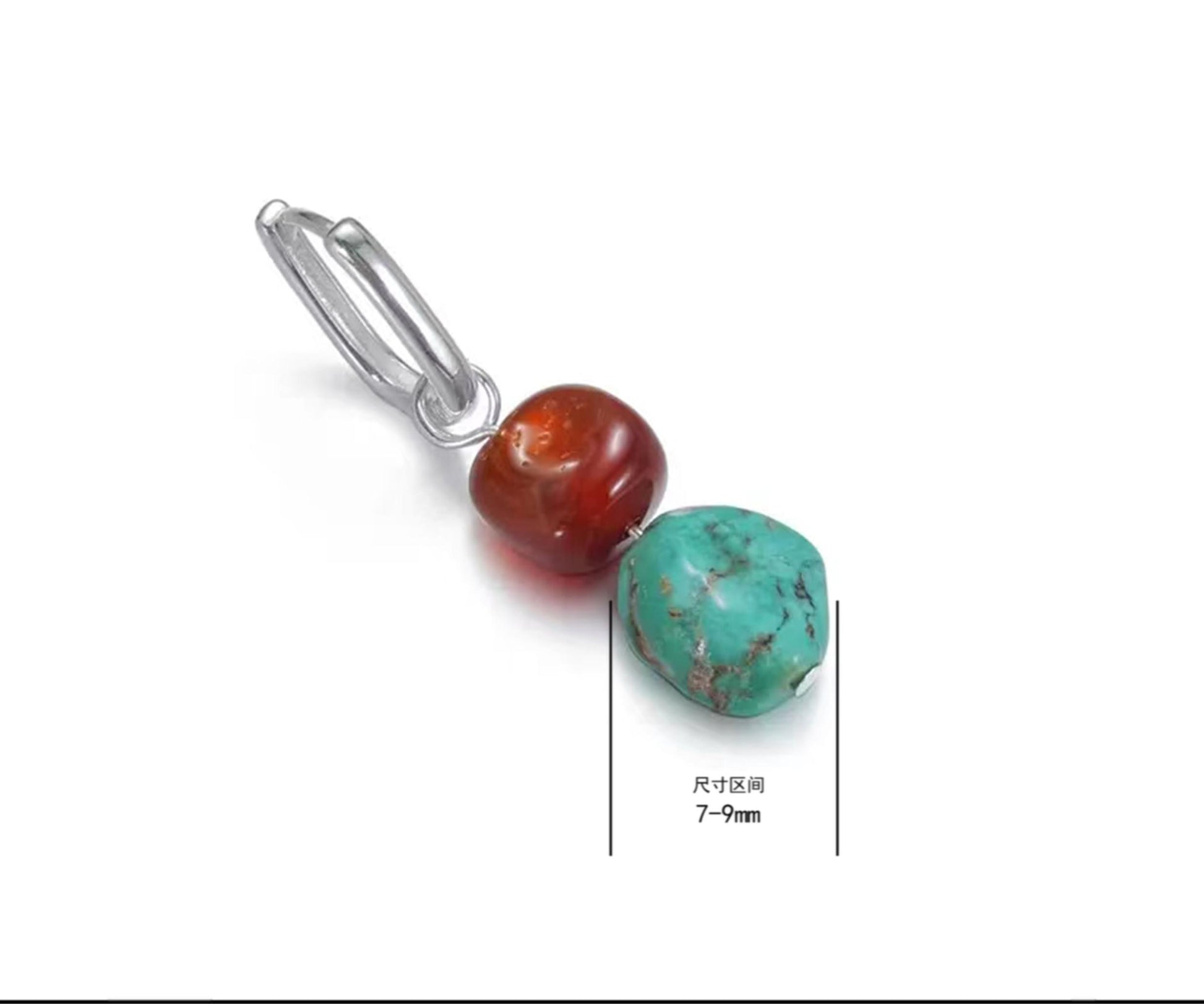 “Detail shot of color-contrast artisan craftsmanship in S925 silver”