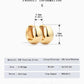 Size and Diameter Chart of S925 Smooth Hoop Earrings