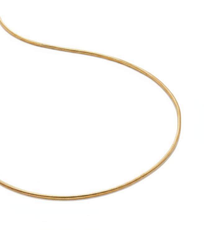 S925 Sterling Silver Snake ChainNecklace 0.8mm 