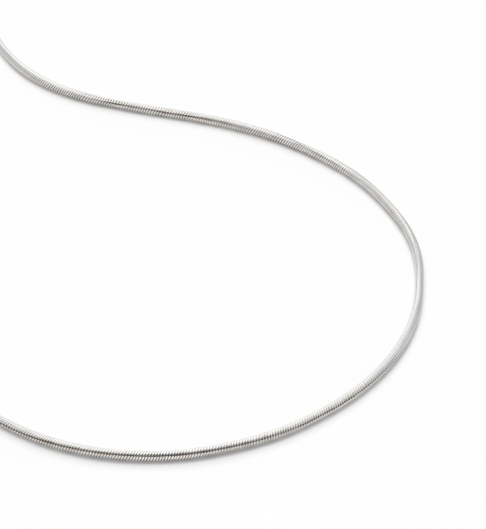 S925 Sterling Silver Snake ChainNecklace 0.8mm 