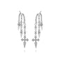 S925 Sterling Silver Vermeil Naxos Illusion EarringsPair of silver earrings with cross designs on a white background