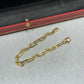 “Santos de Cartier chain bracelet medium model flat lay”