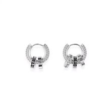 Star Orbit Hoop Earrings S925 Sterling Silver