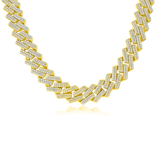 High-definition shot of the necklace laid flat and fully extended on pure white background.
