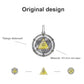 “Eye of Horus pendant size chart with dimensions and chain length”