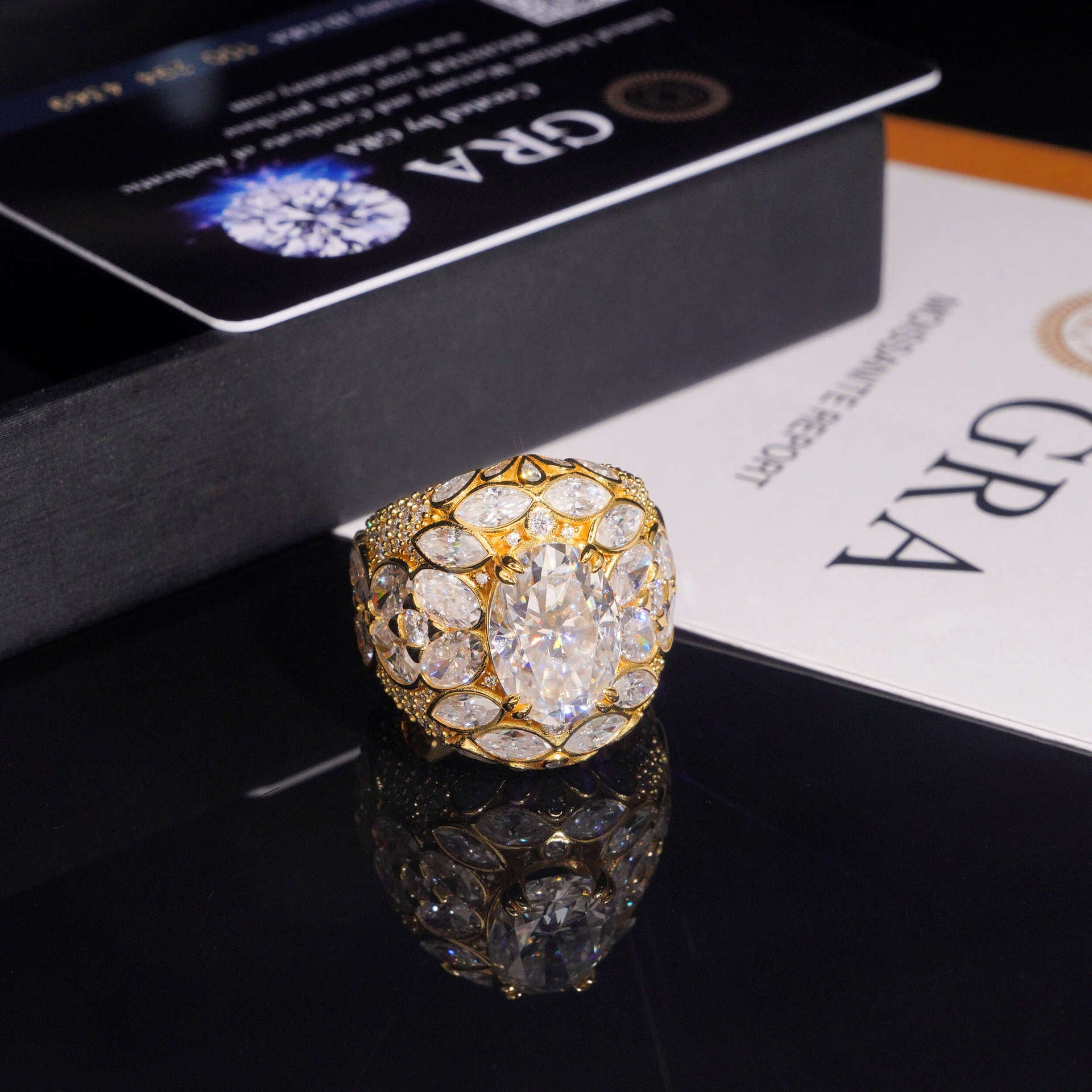 High-definition shot of the ring isolated on pure white background.