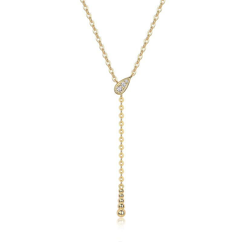 High-definition shot of the necklace laid flat on pure white.