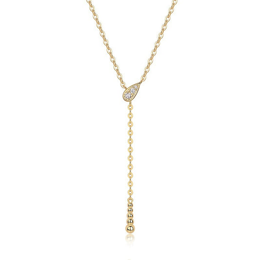 High-definition shot of the necklace laid flat on pure white.