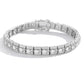 High-definition shot of the bracelet laid flat and fully extended on pure white background.