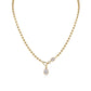 High-definition shot of the necklace laid flat on pure white.