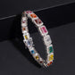 Include a second image showing the bracelet from a slight angle to reveal the color transition and sparkle.